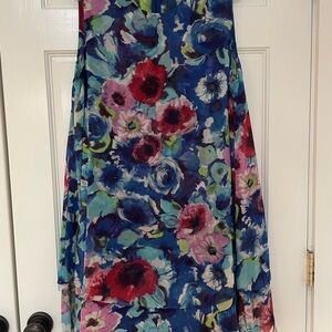 Donna Morgan Blue Floral Dress